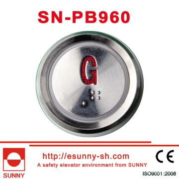Interruptor del botón de 4 Pin para el elevador (SN-PB960)